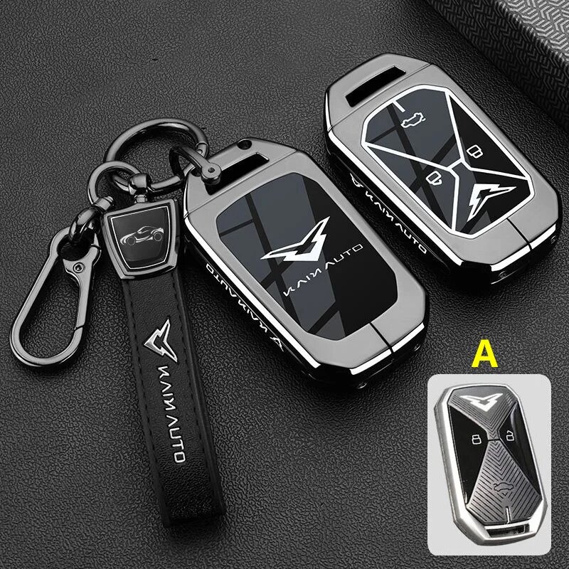 Чехол для автомобильного ключа из цинкового сплава Cowin Auto Kaiyi Kunlun IHD R 300 500 EV чехол для дистанционного управления держатель для ключей брелок аксессуары для интерьера for KAIYI A-Style 9-1 piece
