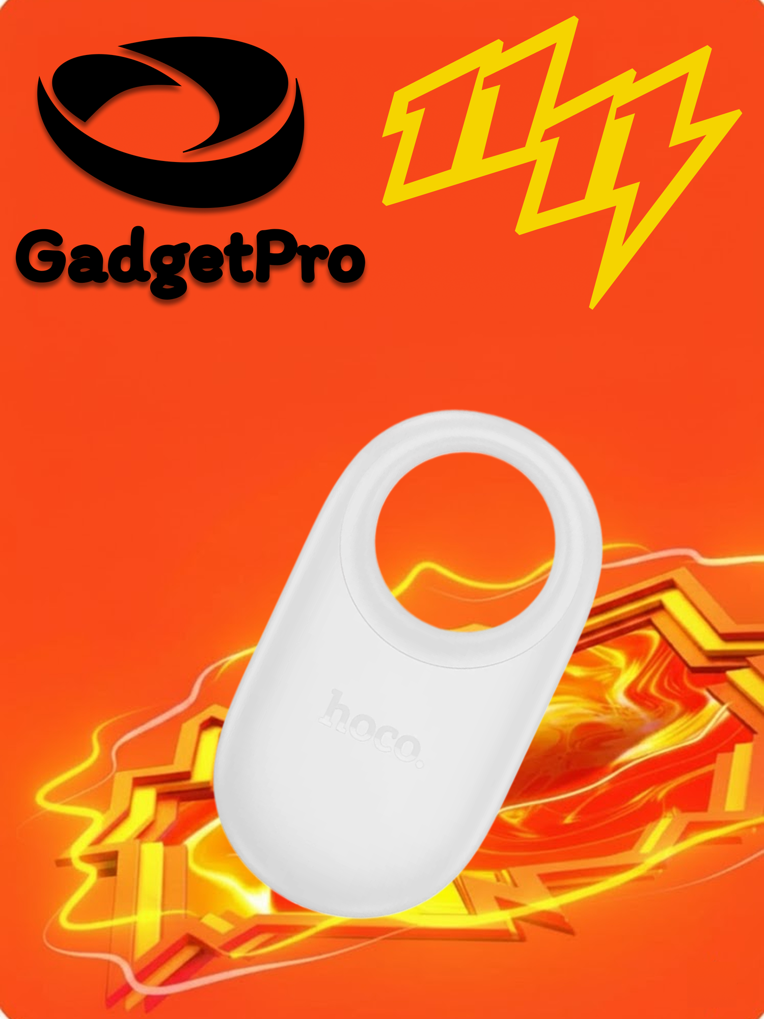 GPS трекер Hoco E94 GPS: компактный и надежный GPS-маячок для отслеживания, белый.