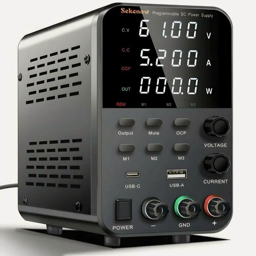 Изображение товара Лабораторный источник питания, 60V-5A-300В, Источник постоянного тока, цифровой дисплей, коммутация, регулятор напряжения