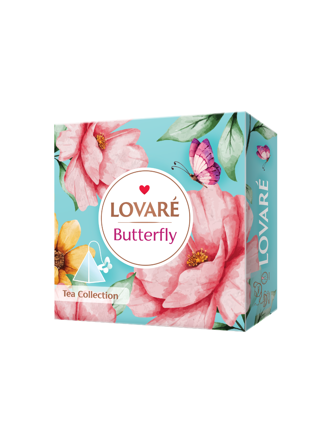 Подарочный набор "Butterfly" от Lovare, 45 пирамидок, 9 вкусов