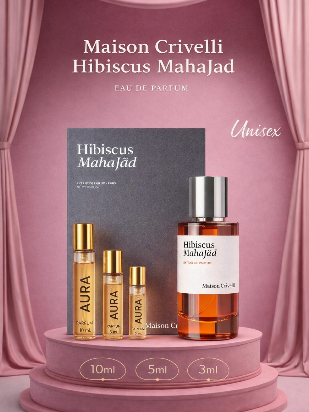 Ароматы для женщин и мужчин. Hibiscus Mahajad Maison Crivelli унисекс-парфюм, зимний аромат10мл