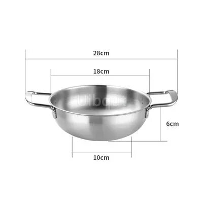 Кастрюля из нержавеющей стали, Silver 18cm