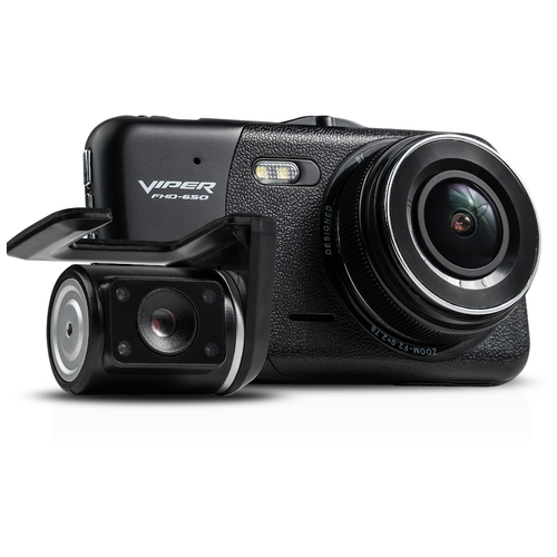 Видеорегистратор VIPER FHD-650 с салонной камерой, 2 камеры, черный