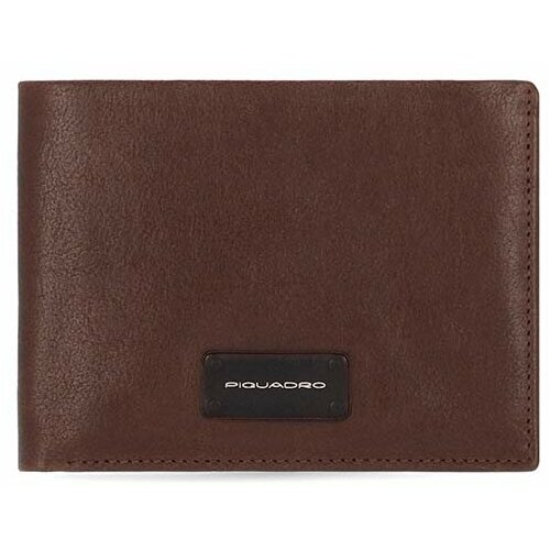 фото Кошелек piquadro, натуральная кожа, отделения для карт и монет, коричневый