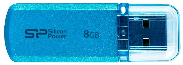 Флеш-накопитель USB 8GB Silicon Power Helios 101 голубой