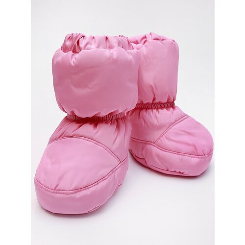 Пинетки дутики Мое солнышко, демисезон/зима, защита от попадания снега, комплект 2 шт., размер 10-12, розовый