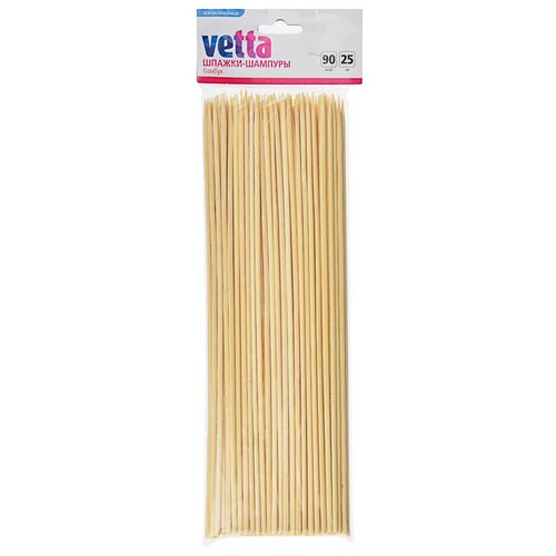 Шпажки Vetta 437-208, 25см, 90 шт. палочки шампуры шпажки для шашлыка бамбуковые 30 см 100 шт