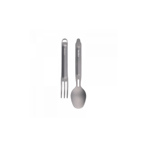 фото Походный набор столовых приборов xiaomi nextool outdoor titanium fork&spoon gray