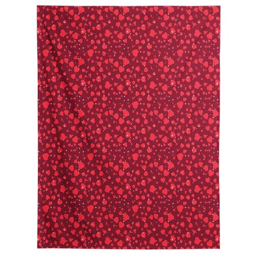 фото Большой плюшевый плед joyarty 150x200 из микрофибры (велсофт) случайные сердца на диван или кресло