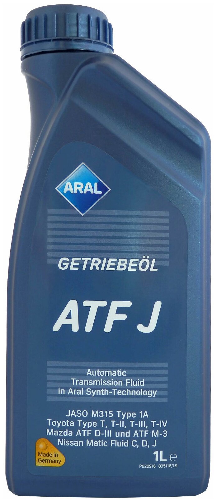 Aral Масло Трансмиссионное Atf J (1л.) * ARAL арт. 56638