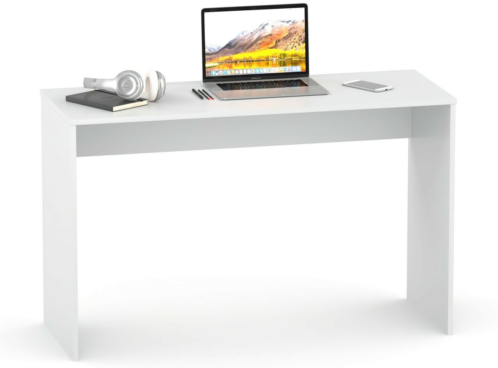Сокол письменный стол СПм-23, ШхГхВ: 119х44.6х74 см, цвет: белый