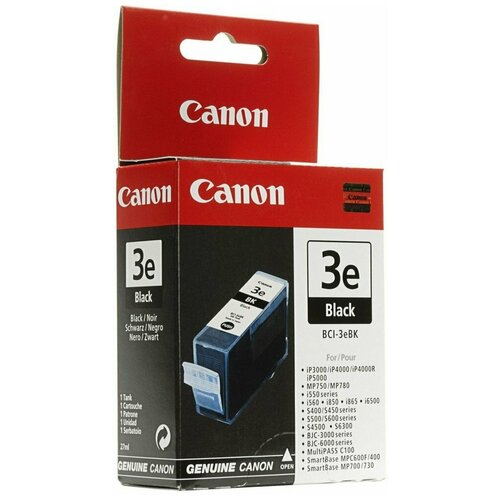 Canon BCI-3eBK (4479A002), 310 стр, черный bci 11color 3 pack 0958a003 струйный картридж canon 3 40 стр цветной