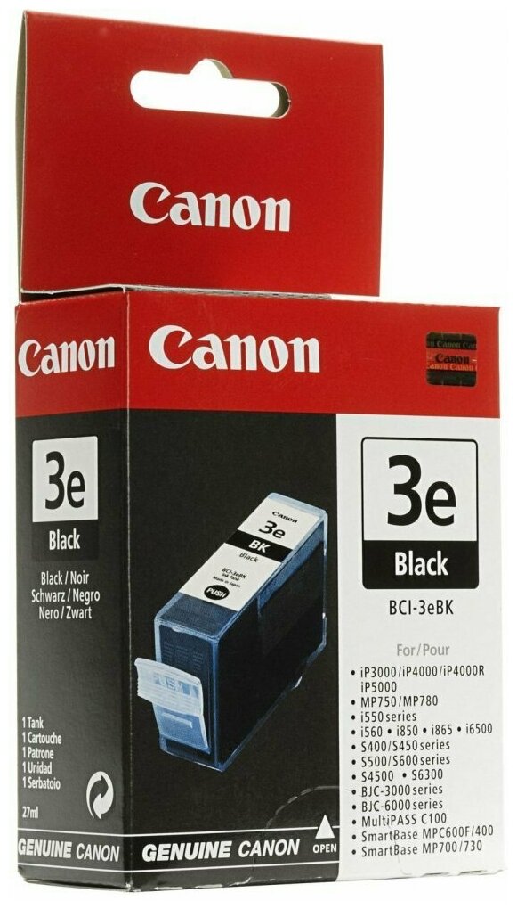 Canon BCI-3eBK (4479A002), 310 стр, черный