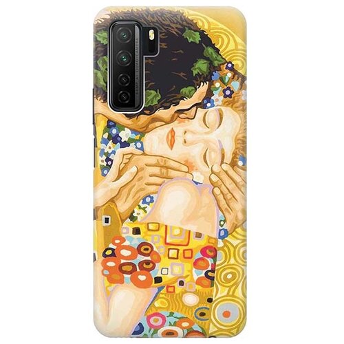 фото Ультратонкий силиконовый чехол-накладка для huawei nova 7 se / honor 30s с принтом gosso