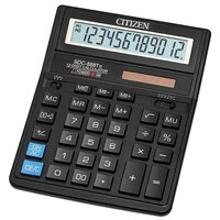 Калькулятор настольный Citizen SDC-888TII, 12 разрядный, двойное питание, черный