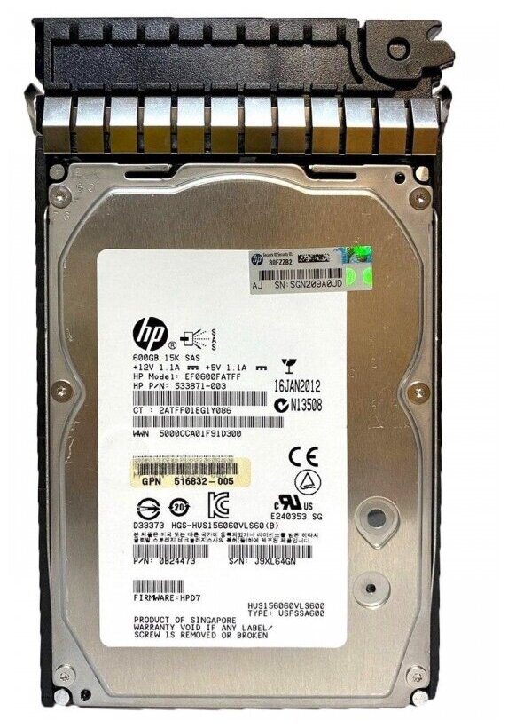   HP 600GB 6G 15K rpm [533871-003]