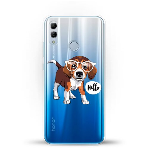 фото Силиконовый чехол hello бигль на honor 10 lite andy & paul