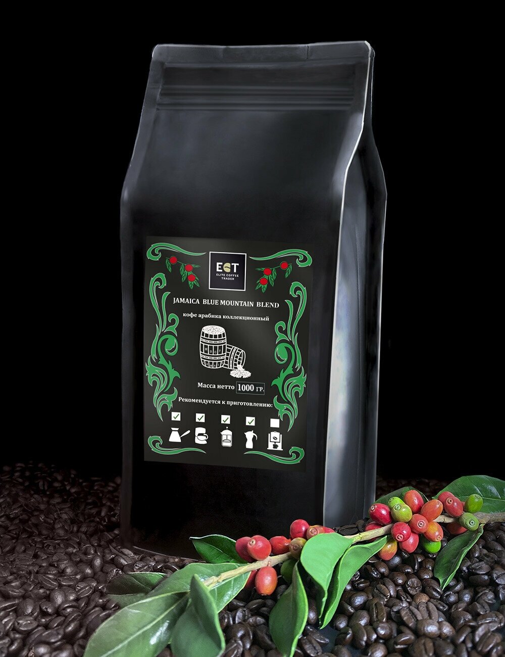 Ямайка Блю Маунтин Blend/ Кофе в зернах / (1 kg) / Средней обжарки - фотография № 2