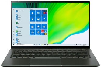 14" Ноутбук Acer Swift 5 SF514-55TA-71JH (1920x1080, Intel Core i7 2.8 ГГц, RAM 16 ГБ, SSD 1024 ГБ, Win10 Pro), NX.A6SER.006, зеленый