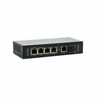 Коммутатор PoE Optimus U1E-4F/1G/1S, 4 PoE порта 10/100 Мбит/с, 1 Uplink порт 1Гбит/с RJ-45, 1 SFP порт, 65 Вт