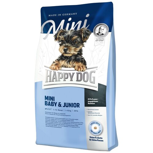 Сухой корм для щенков Happy Dog Mini для здоровья костей и суставов 4 кг (для мелких пород)