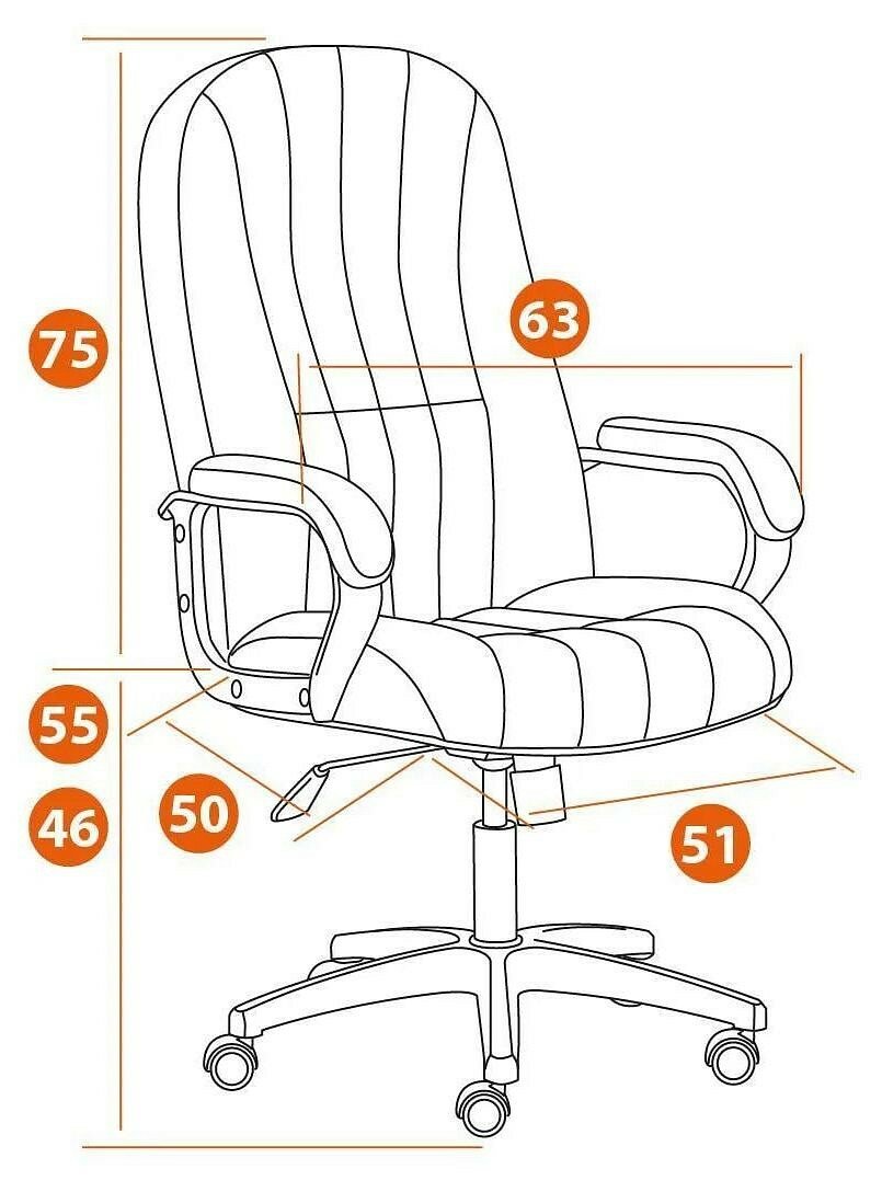 Кресло компьютерное СН888 Tetchair 19524 (DK) - фото №9