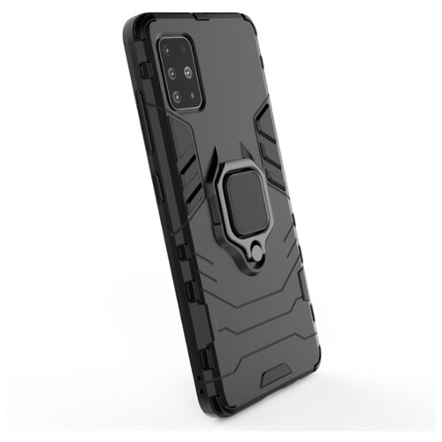 фото Чехол противоударный для samsung galaxy a51, armor ring holder, черный grand price