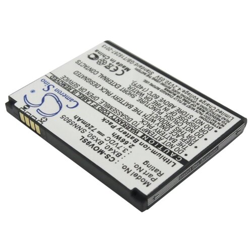 фото Аккумулятор для motorola v9 (bx40) (720 mah) (cameron sino) (cs-mov9sl)