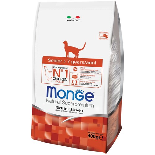 Monge Cat Senior корм для пожилых кошек 1,5 кг