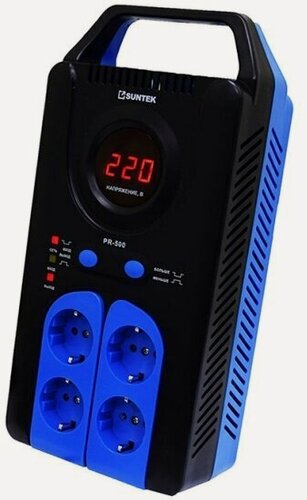 Изображение товара Стабилизатор напряжения Suntek PR 500 ВА, 120-285В