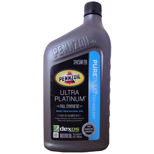 Моторное масло PENNZOIL Ultra Platinum Full Synthetic Motor Oil SAE 5W-20 (Pure Plus Technology) (4,73л)