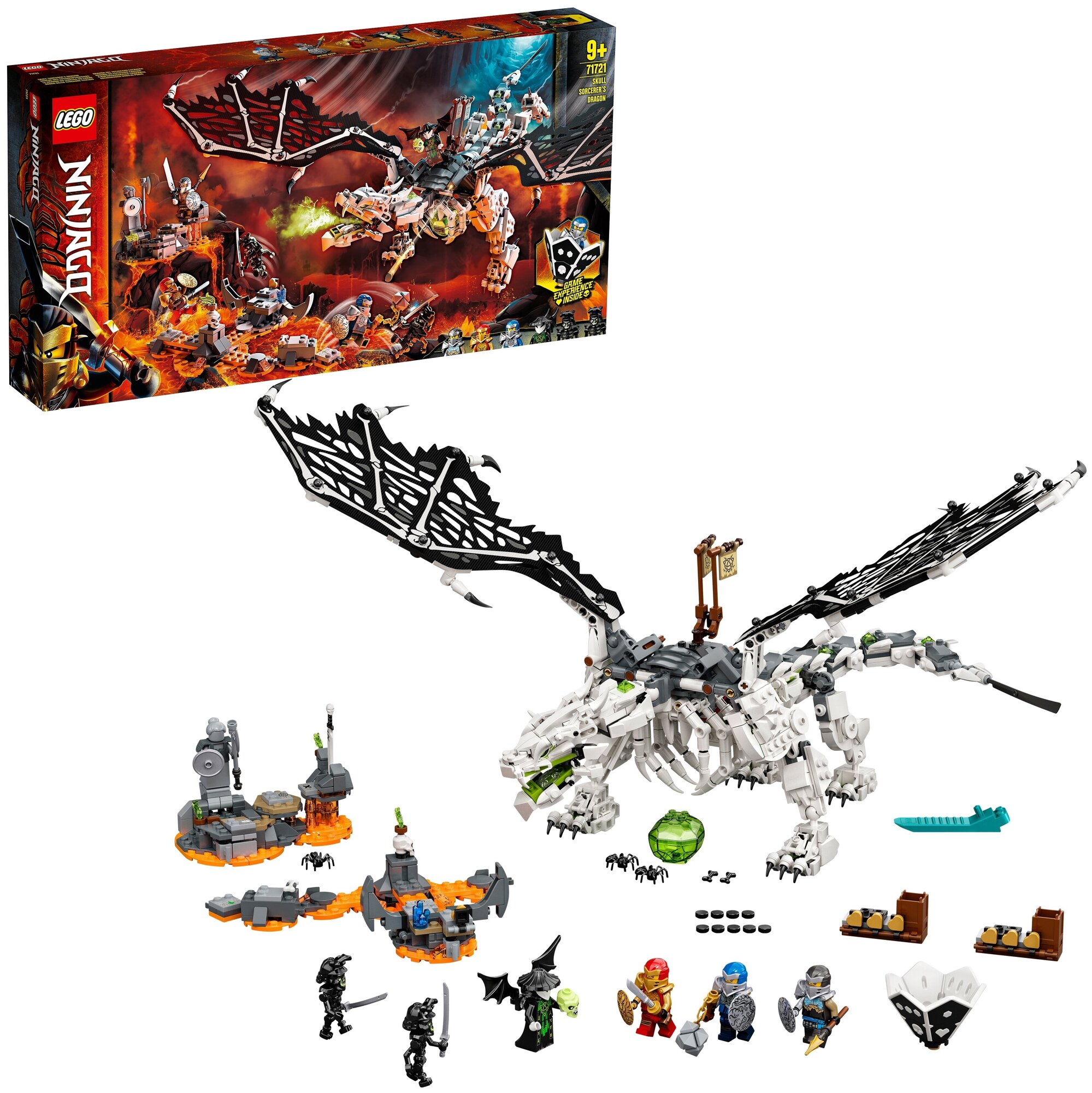 Конструктор LEGO Ninjago Дракон чародея-скелета, 1016 деталей (71721) - фото №3