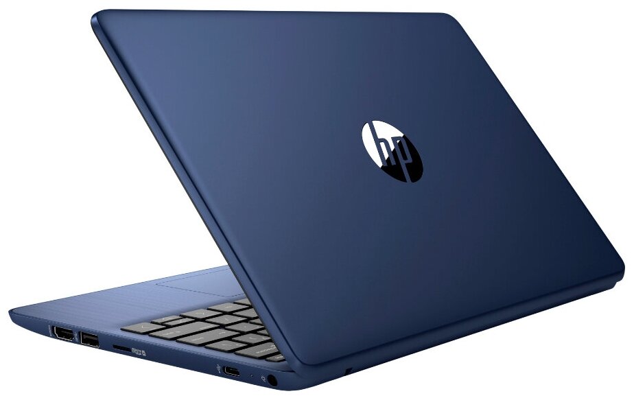 Ноутбук HP Stream 11-aj0001ur 8PJ71EA Cel N40004Gb64Gb SSDnoDVDVGA int116 HDW10 blue
