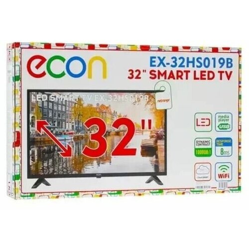 Телевизор ECON EX-32HS019B 32 HD черный 1200400₽