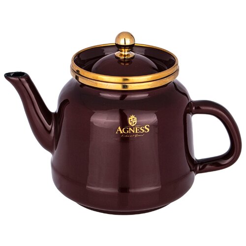 фото Чайник agness 1,0 л эмалированный, серия тюдор (950-337)