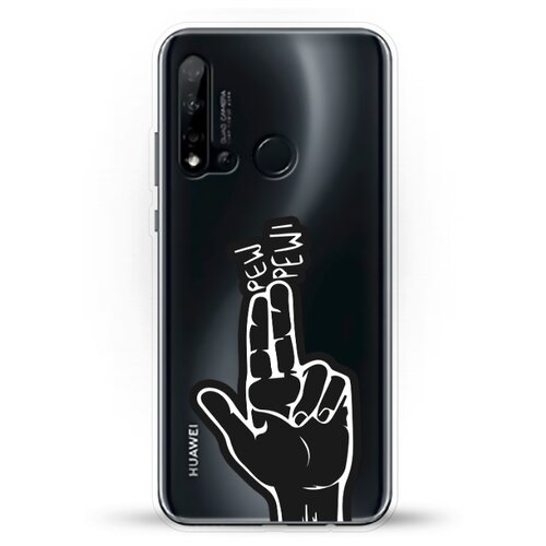 фото Силиконовый чехол pew-pew на huawei nova 5i andy & paul