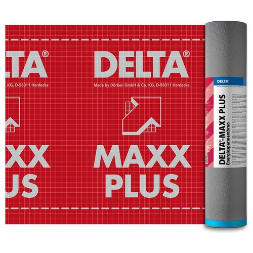 Энергосберегающая диффузионная мембрана DELTA-MAXX PLUS с самоклеящейся лентой для гидроизоляции кровли