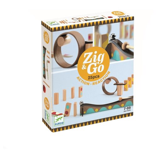 Деревянный конструктор Djeco Zig &Go, 25 деталей