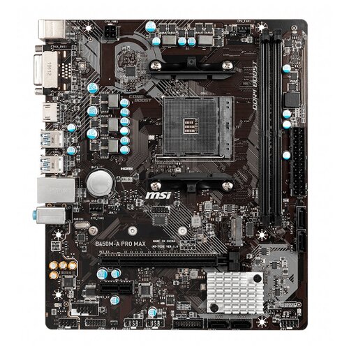 Материнская плата MSI B450M-A PRO MAX (AM4, mATX)