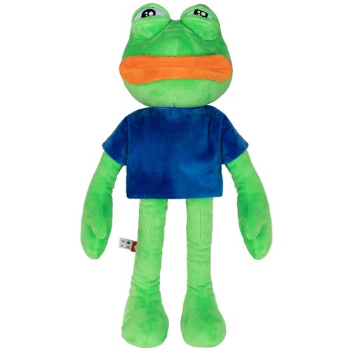 Мягкая игрушка Fancy Лягушонок Пепе, 14 см, зеленый/синий мягкая игрушка fancy подарочная игрушка лягушонок пепе