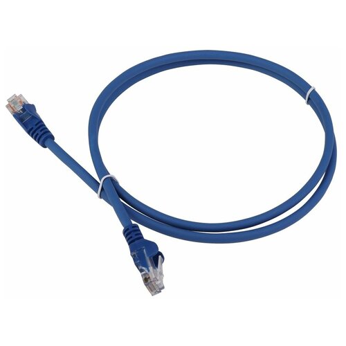 Патч-корд LANMASTER RJ45-RJ45, 4 пары, UTP, категория 6, 1.5 м, синий, LSZH, LAN-PC45/U6-1.5-BL 16102130 lanmaster патч корд rj45 rj45 4 пары utp категория 6 0 5 м оранжевый lszh lan pc45 u6 0 5 or