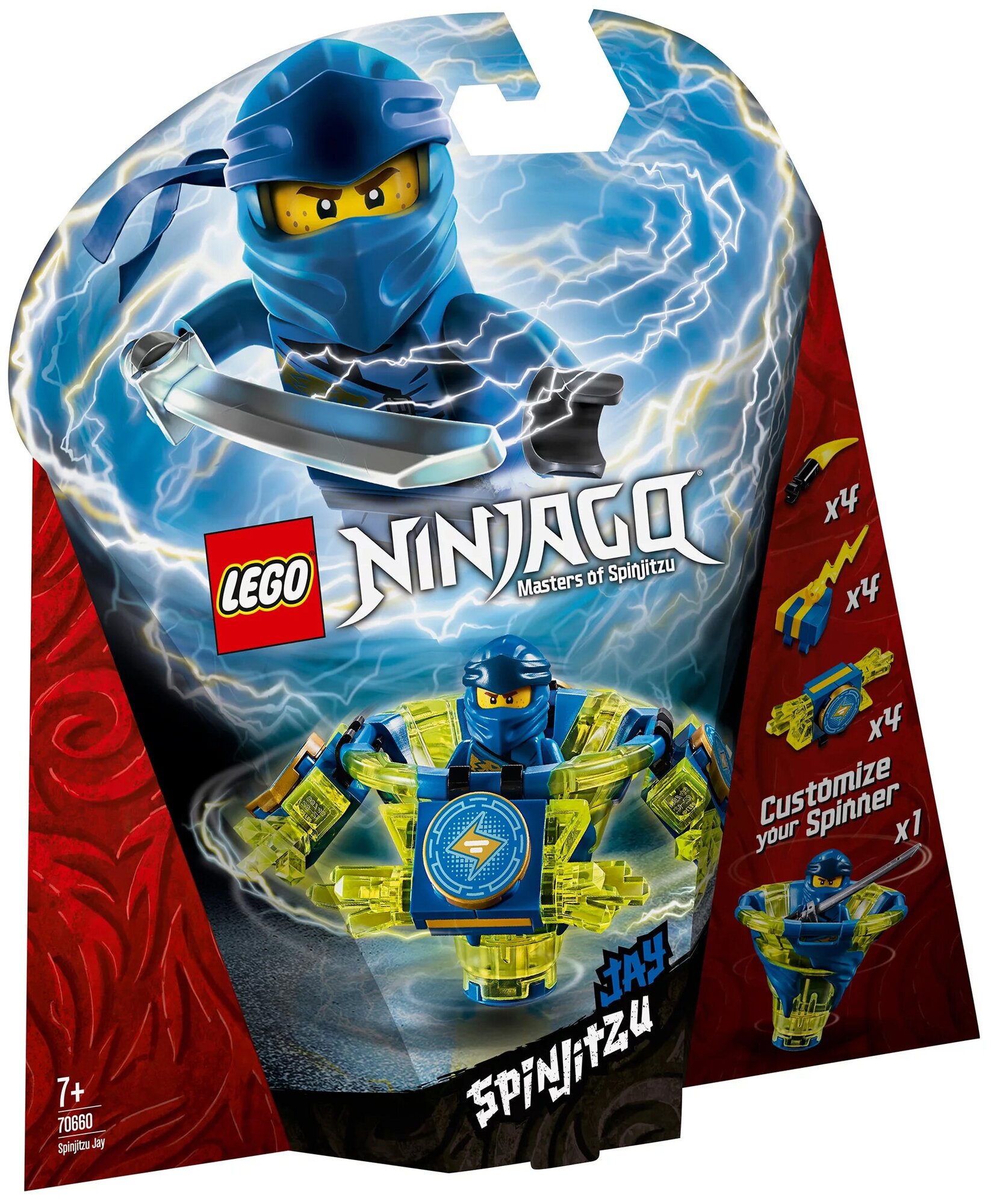 Конструктор LEGO Ninjago 70660 Джей - мастер Кружитцу, 97 дет.