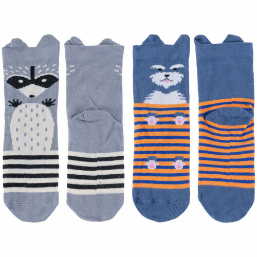 фото Носки брестские 2 пары, размер 13-14, синий, серый