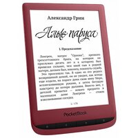 Электронная книга PocketBook 628 6" E-Ink Carta 1024x758 Touch Screen 1Ghz 512Mb/8Gb/microSDHC/подсветка дисплея красный