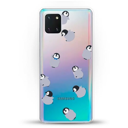 фото Силиконовый чехол несколько пингвинов на samsung galaxy note 10 lite andy & paul