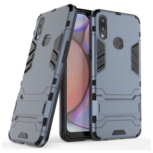 фото Чехол противоударный armor case для samsung a10s, серый grand price