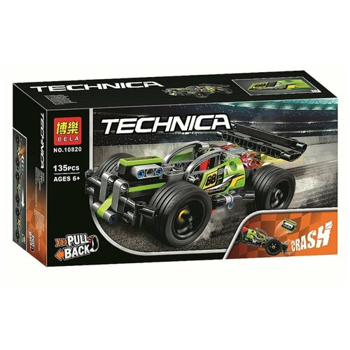 Конструктор Lari (Bela) Technic 10820 Зеленый гоночный автомобиль, 135 дет.