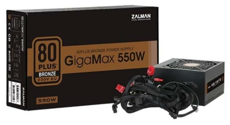 Блок питания Zalman GigaMax(GVII) 550W — купить по выгодной цене на  Яндекс.Маркете