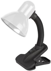 Лампа настольная E27 на прищепке ЭРА N-102-E27-40W-W хай-тек, лофт, белый