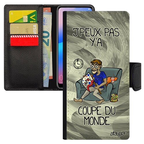 фото Чехол книжка на телефон p30 lite, "не могу - кубок мира!" комикс карикатура utaupia